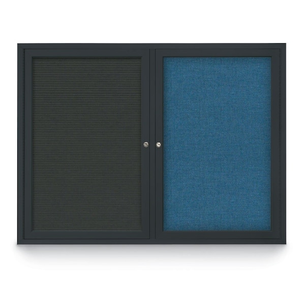 Corkboard, Amethyst/Black, 72" X36"
